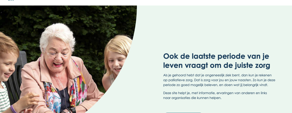 Nieuwe website over palliatieve zorg: overpalliatievezorg.nl