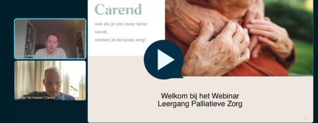 Gratis webinar terug te kijken over de leergang palliatieve zorg met een mooi minicollege