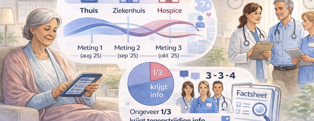 Behoeften van palliatieve patiënten veranderen in de tijd: voorkeursplek van overlijden blijkt niet vaststaand