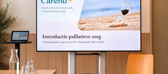 Carend leidt nieuwe docenten op voor Leergang Palliatieve Zorg